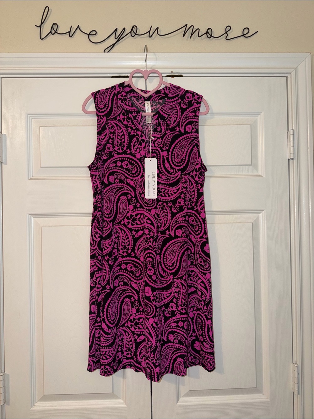 Dear Scarlett Sleeveless Paisley Shift Dress